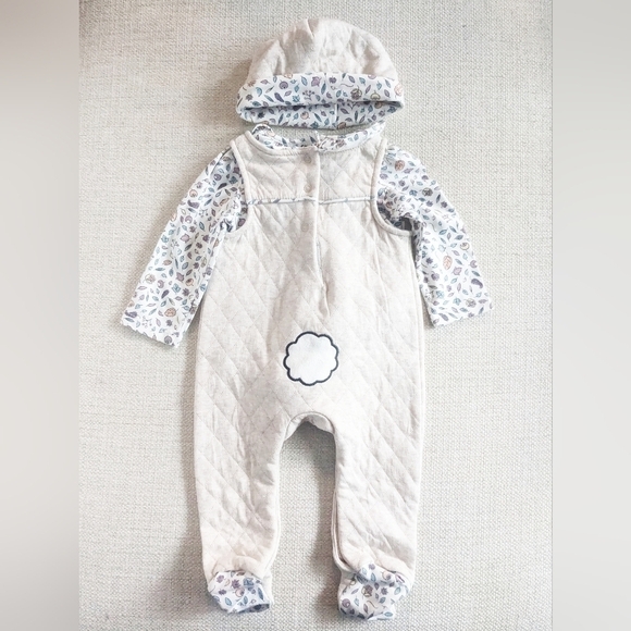 Dylan & Abby Baby Girl Bunny Overalls Top Hat Layette Easter Outfit Set 3-6M - Picture 8 of 9